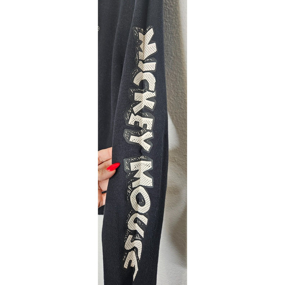 Uniqlo UT x Disney x Joshua Vides Womens Sweatshirt Large Black Mickey Mouse Top - Picture 3 of 10